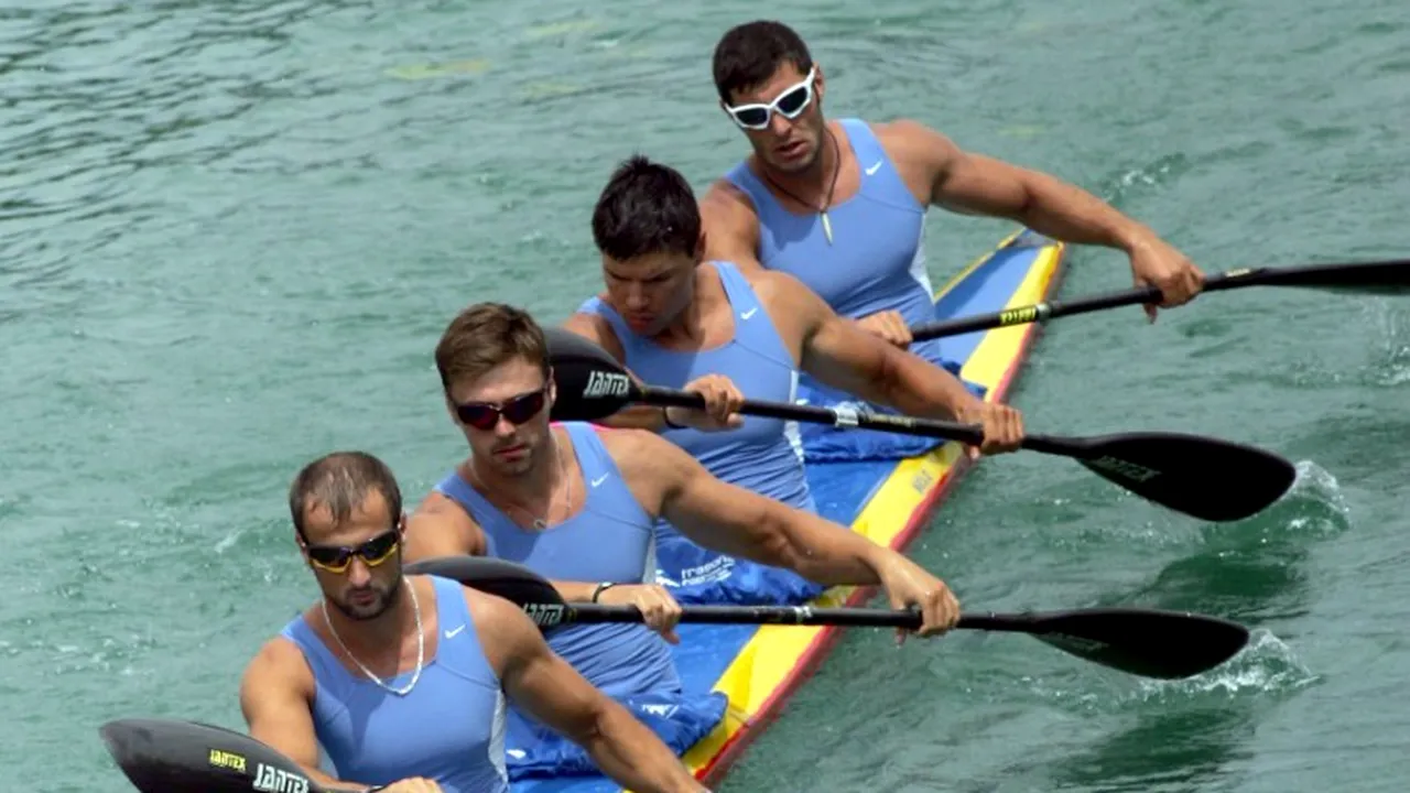 Echipajul masculin K4 al României, medalie de argint la 1000 metri, la CE