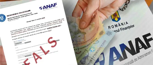 ALERTĂ! ANAF avertizează contribuabilii: Un nou val de MESAJE FAKE în numele instituției. Adresa anaf@m-finante.com este falsă!