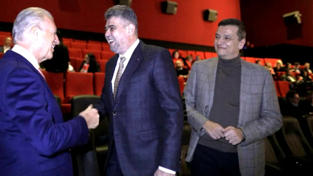 Marcel Ciolacu a fost la proiecția filmului „FERRARI” și a dat mâna cu Piero Ferrari / Secretul din spatele cravatei premierului