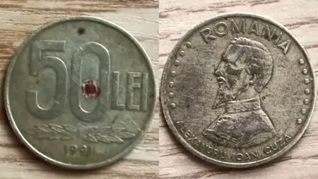 O monedă de 50 de lei din 1991 se vinde la un preț ireal! Cât cere un român, acum, în septembrie 2024