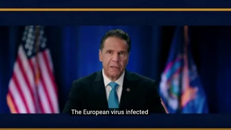 Andrew Cuomo, guvernatorul New York-ului, numește noul coronavirus „virus european” (VIDEO)