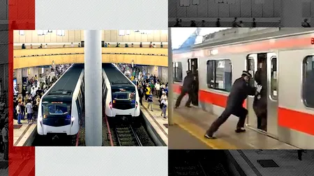 Surse Metrorex: „Aplicăm metoda japoneză, de împingere a călătorilor în metrou. Ușile de la Unirii s-au stricat pentru că unii erau mai mult pe afară”