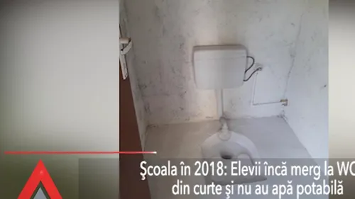 Condiții de ÎNVĂȚĂMÂNT în 2018. Elevii merg la toaletă în fundul curții și nu au apă potabilă