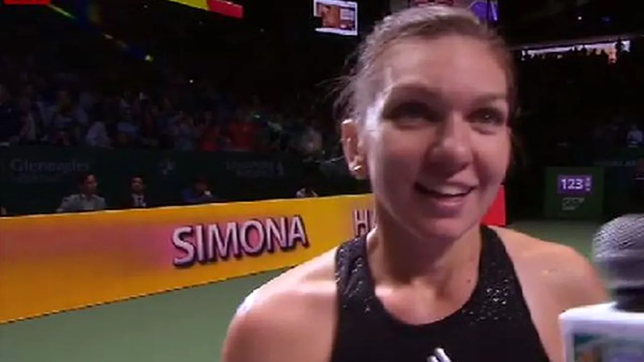 SIMONA HALEP - SERENA WILLIAMS, FINALA TURNEULUI CAMPIOANELOR. Simona, semifinală de vis cu Radwanska, 6-2, 6-2: 