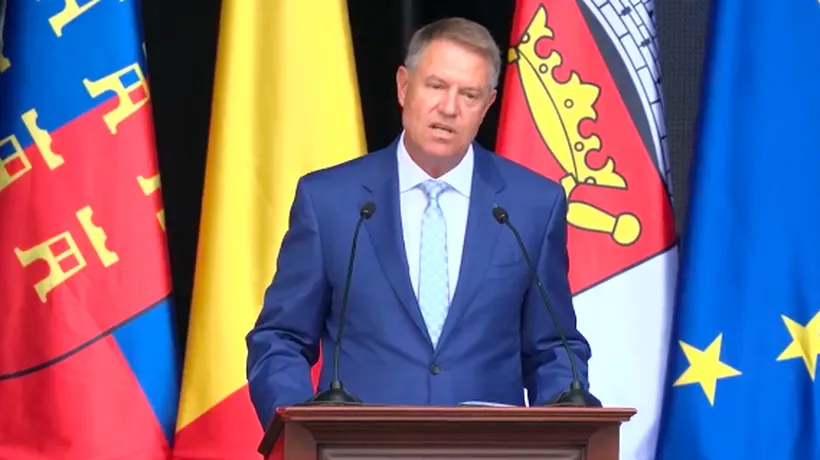 Klaus Iohannis, la întâlnirea Internațională a Sașilor: ,,Ne regăsim împreună, deopotrivă în versul eminescian „ Ce-ți doresc eu ție, dulce Românie”