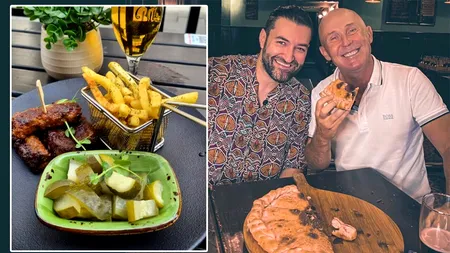 Nu este o eroare! Câți lei costă 4 mici cu cartofi prăjiți, în pub-ul lui Mugur Mihăescu din București