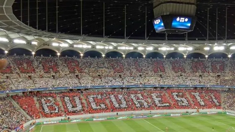 Foto umilitoare pentru Steaua, la meciul cu City. Cum a apărut mesajul Doar Dinamo București pe toată tribuna. Becali, păcălit de PCH