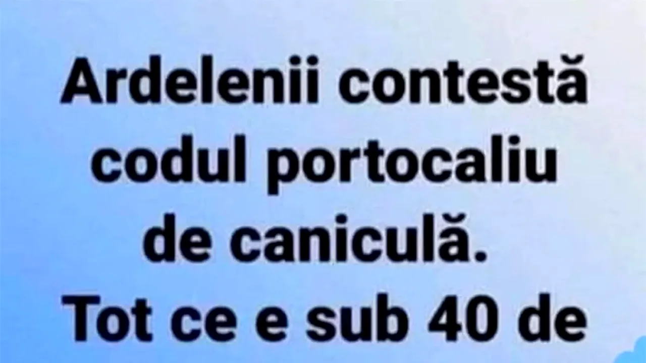 Bancul zilei | Ardelenii și canicula