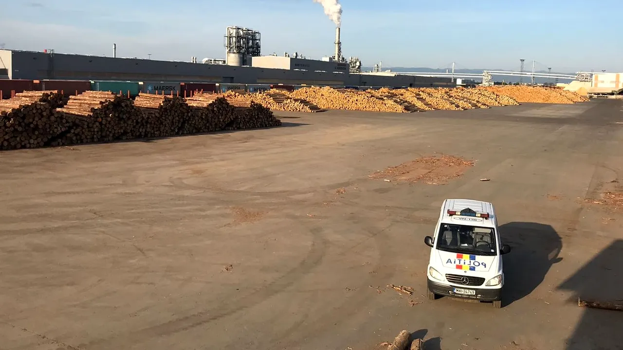 Percheziții la fabricile firmei Schweighofer Holzindustrie pentru comerț ilegal cu lemn. Prejudiciu de 25 milioane de euro. Reacția companiei