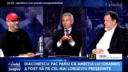 Dan Diaconescu: „Fac pariu că ambiția lui IOHANNIS a fost să fie cel mai longeviv președinte”