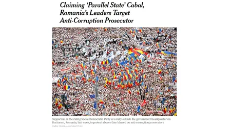 Laura Codruța Kovesi, interviu în The New York Times 18 iunie 2018