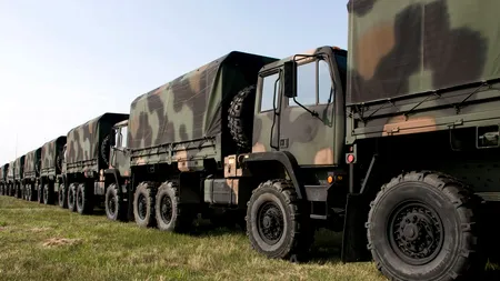 Un convoi militar a fost implicat într-un accident rutier, în județul Ialomița. Doi soldați au ajuns la spital