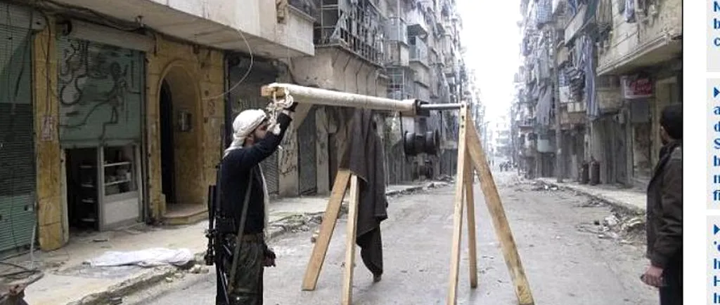 Rebelii sirieni folosesc arme în stil roman în lupta lor împotriva trupelor regimului Assad