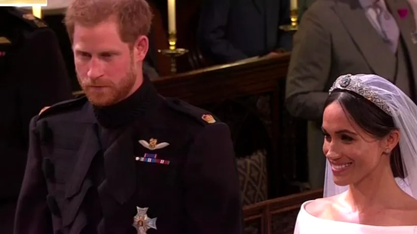 Prințul Harry și actrița americană Meghan Markle s-au căsătorit. Nunta regală, pas cu pas VIDEO