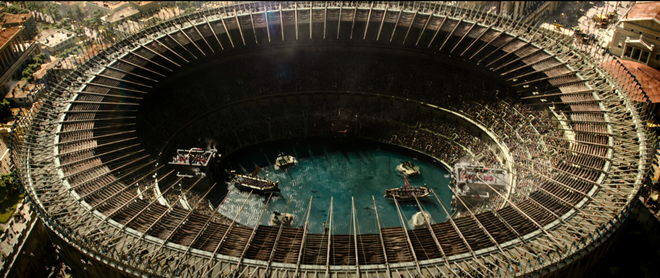 Lupte navale în Colosseum. Sursa Foto: Paramount Pictures 