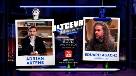 Suntem numere sau avem un destin scris? Numerologul Eduard Agachi dezvăluie manualul secret al cifrei destinului la „Altceva cu Adrian Artene”