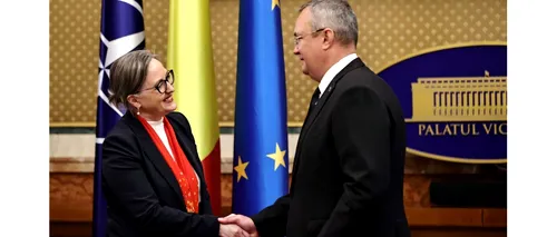 FOTO | Premierul Nicolae Ciucă a primit-o, în vizită de rămas bun, pe ambasadoarea Canadei în România, Annick Goulet. Ce au discutat cei doi oficiali