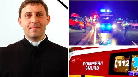 Părintele Remus Dobra a murit într-un accident cumplit petrecut marți seara pe autostrada A1