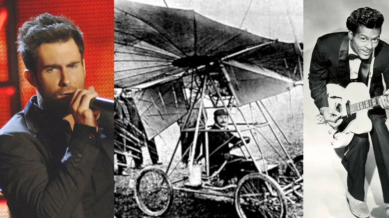 18 MARTIE, calendarul zilei: Adam Levine împlinește 46 de ani/ Moare Chuck Berry/ Traian Vuia realiza unul dintre primele zboruri autopropulsate