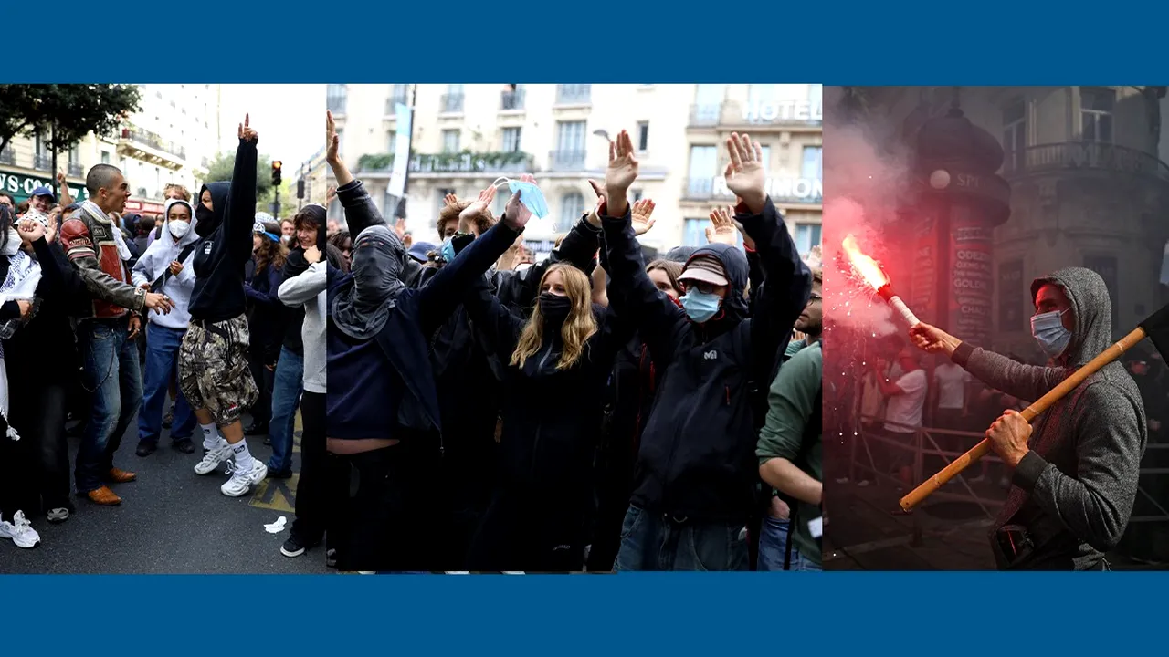 Mișcarea „BLOCĂM TOT” paralizează Franța / Numărul arestaților este de ordinul SUTELOR / 80.000 de jandarmi și polițiști mobilizați/10 septembrie e doar începutul?