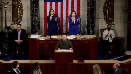 VIDEO | Zelenski nu a fost lăsat să vorbească în Congres. Ce a spus președintele Ucrainei la final?