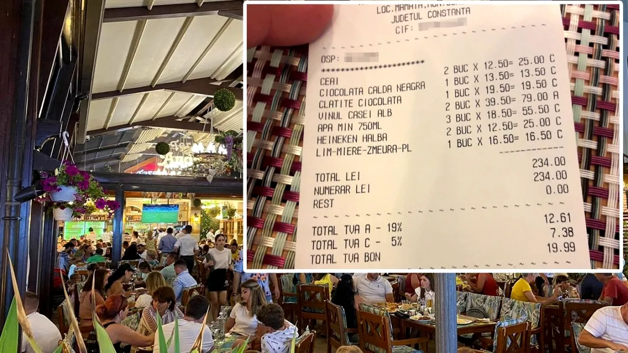 De necrezut! Câți lei a dat un turist pe o sticlă de apă, la o terasă din Mamaia. E mai scumpă decât berea!