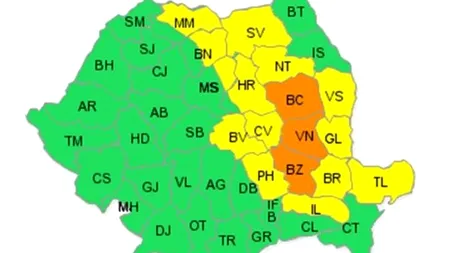 Autoritățile au declarat STARE DE ALERTĂ în două zone din Vrancea