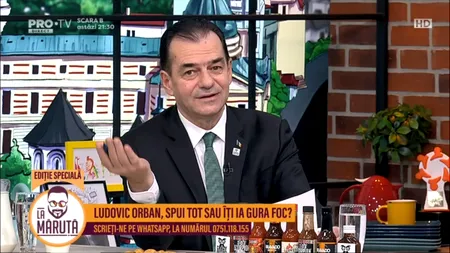 Ludovic Orban la Măruță: „Ciucă la trădați în DRAGOSTE”