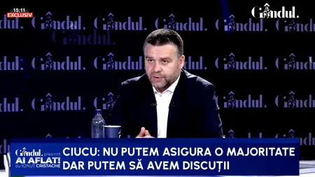 Ciprian Ciucu anunță că PNL nu poate asigura o majoritate pentru Siegfried Mureșan dacă va fi nominalizat de Nicușor Dan. Ciucu susține și că PSD-ului îi lipsesc „20-22 de voturi, cu tot cu voturile UDMR” și că ar negocia cu AUR. Nici PNL nu exclude „voturi conjuncturale” de la AUR pentru trecerea unui guvern