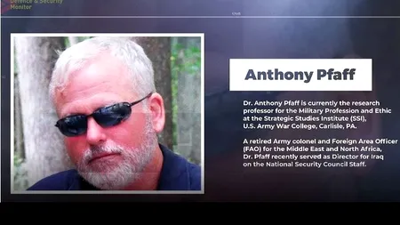 Anthony Pfaff, profesor Etică Militară, invitat MAS: „Pericolul moral al războaielor prin intermediari