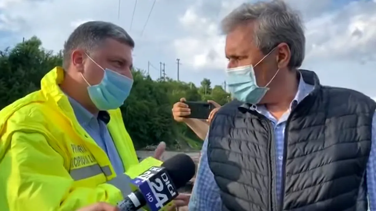 VIDEO. Scandal la inundații, între ministrul Vela și un senator PSD: „PSD-iştii au furat bani de la investiţii”