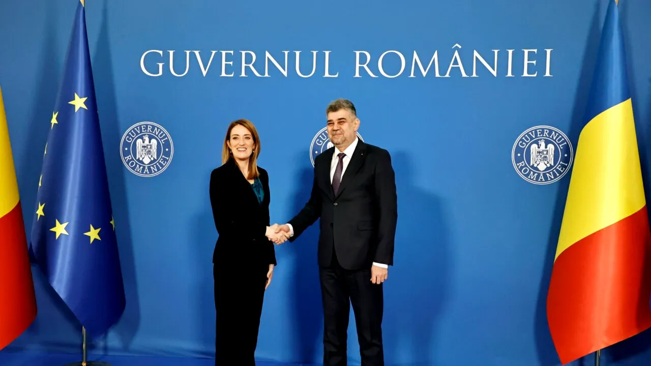 Premierul Marcel Ciolacu o felicită pe Roberta Metsola: ,,Guvernul României este pregătit să continue cooperarea