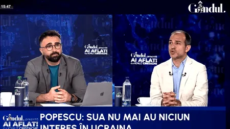 Zelenski în plan secund. Ștefan Popescu: SUA nu mai au niciun interes în Ucraina