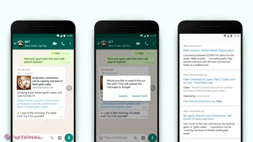 WhatsApp lansează funcția de verificare a faptelor pentru a combate răspândirea știrilor false