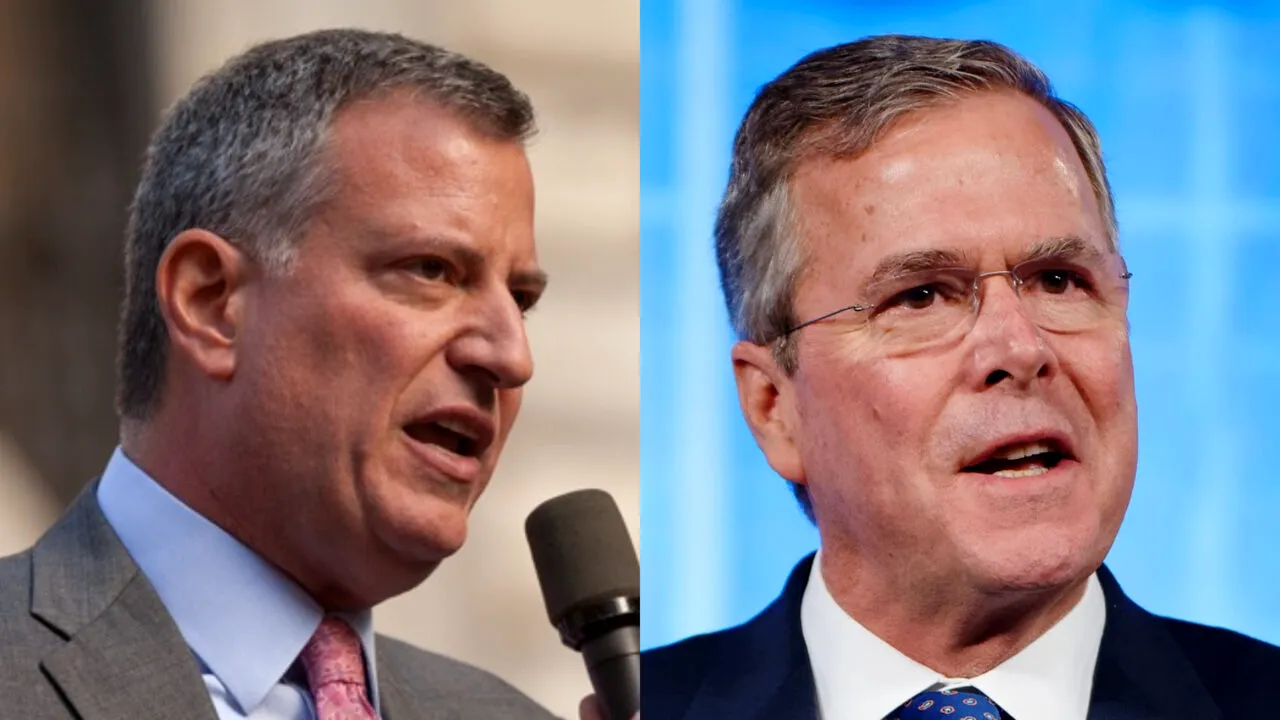 Bill de Blasio, primarul din New York, răspuns ironic pentru Jeb Bush, după un mesaj controversat despre armele de foc: „AMERICA”