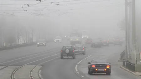 Avertizare cod galben de ceață în 17 județe din estul, centrul și sudul țării

