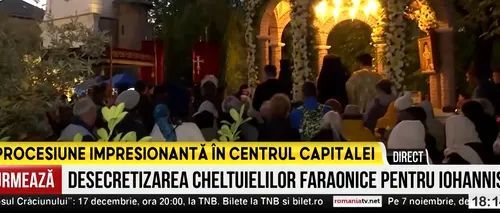 Procesiune impresionantă la Mănăstirea Radu Vodă din București. Începe pelerinajul Sfântului Nectarie de la Eghina