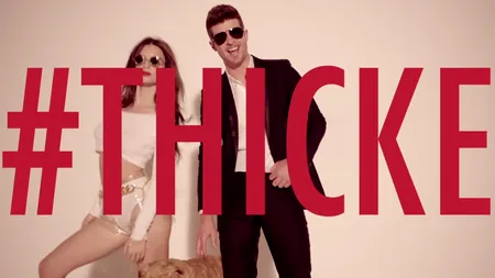 Pharell și Robin Thicke au făcut senzație cu 