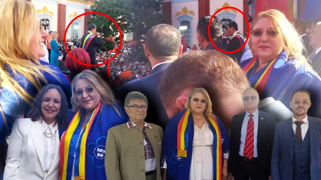 Diana Şoşoacă a participat si la învestirea lui Maduro, de anul trecut. Vezi imagini de la festivitate şi reacţia liderei SOS după capturare
