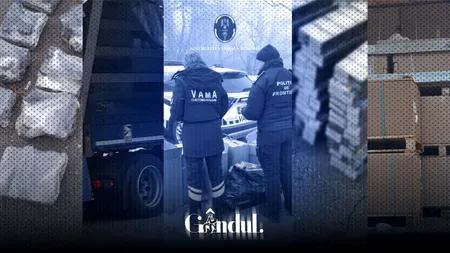 Captură uriașă la Calafat. Peste 100 de pistoale și 60.000 de țigarete, descoperite într-un camion