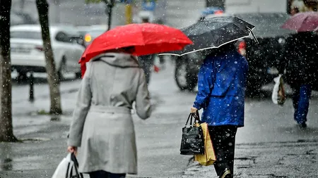 ANM a emis Cod galben de ninsori și ploi abundente în 11 județe. Care sunt zonele afectate