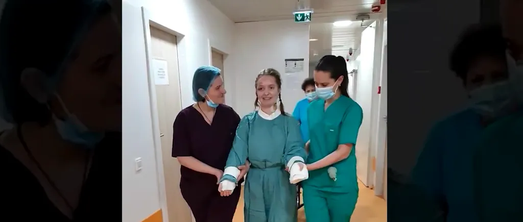 VIDEO | Primele imagini cu Alexia, adolescenta cu braţele amputate în accidentul de la Paşcani, căreia medicii i le-au atașat la loc