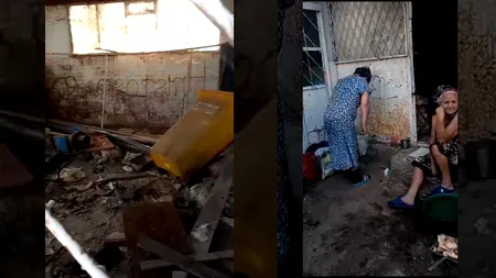 VIDEO | Asistați sociali din județul Dolj, cazați în CONDIȚII inumane. Stau într-o baracă din metal, fără apă sau toaletă