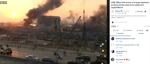 Explozie de proporții în Beirut. Oficial: Un număr foarte mare de răniți - VIDEO