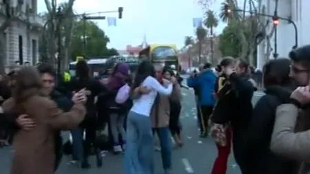 Protest inedit în fața primăriei din Buenos Aires
