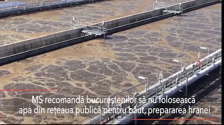Ministerul Sănătății recomandă bucureștenilor să NU utilizeze apa din rețeaua publică, pentru băut sau pentru prepararea hranei