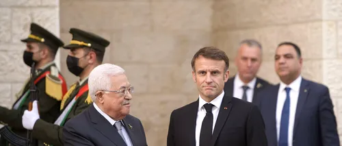 Emmanuel Macron a condamnat, în discuțiile cu Mahmoud Abbas, atacurile contra Israelului și a cerut reluarea procesului de pace