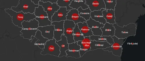 Topul zonelor cu incidențe-record: În urban, localitățile din Ilfov sunt pe primele locuri. În mediul rural, nivelul incidenței COVID este alarmant