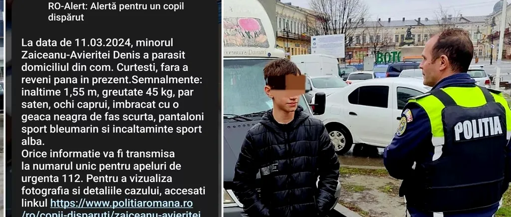 Mesaj RO-Alert după dispariția acestui tânăr din Botoșani. Ireal unde a fost găsit Denis și ce făcea, de fapt