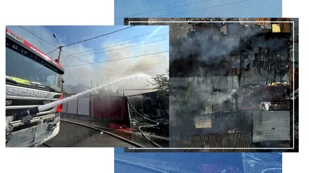 INCENDIU puternic în cartierul COLENTINA din București. Focul s-a extins la mai multe case